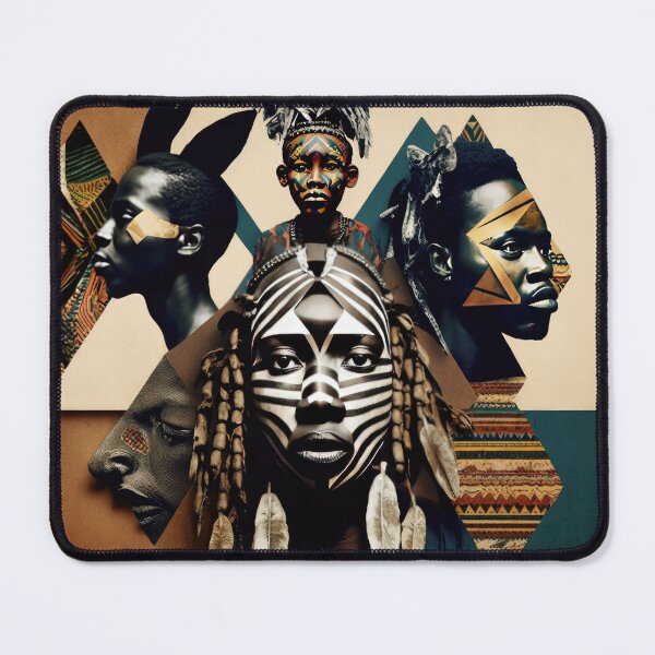 Item preview, Tribes of Africa Collage designed and sold by Odd World.