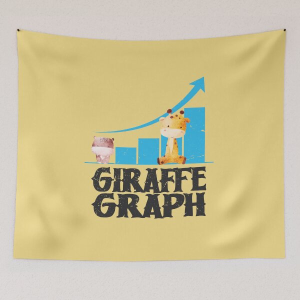 Item preview,  Funny Giraffe Graph Safari Animal  designed and sold by fatydesignspace.