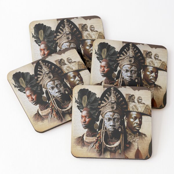 Item preview, Tribes of Africa Collage designed and sold by Odd World.