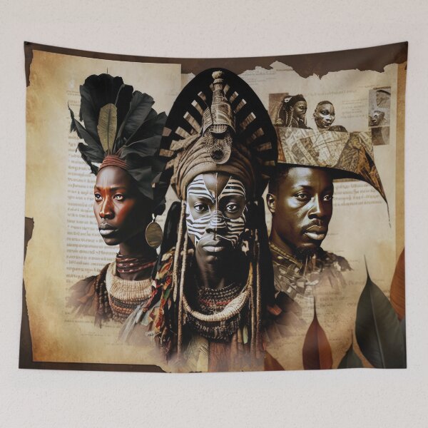 Item preview, Tribes of Africa Collage designed and sold by Odd World.