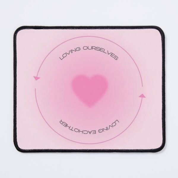 Item preview, loving ourselves loving each other pink aura esthetic retro that girl manifestation illustration designed and sold by Anavrisss.