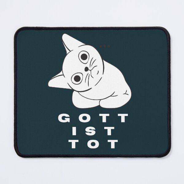 Item preview, nihilistic white cat designed and sold by artbleed.