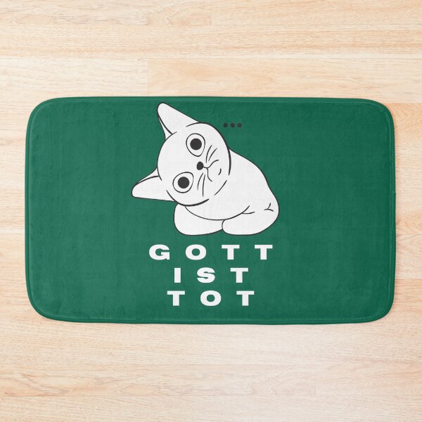 Item preview, nihilistic white cat designed and sold by artbleed.