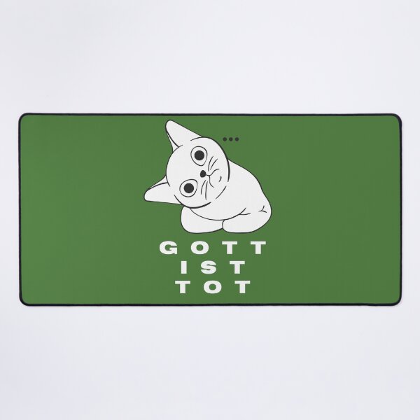 Item preview, nihilistic white cat designed and sold by artbleed.