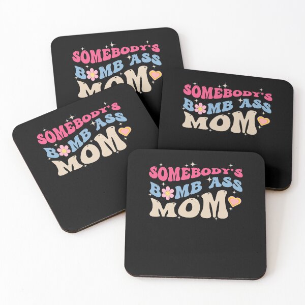 Item preview, Somebody's Bombass Mom Retro Pink Mothers Day designed and sold by sasigifts.