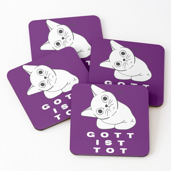 Item preview, nihilistic white cat designed and sold by artbleed.