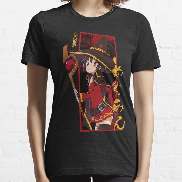 Camiseta Konosuba Kazuma Megumin Aqua Explosion Anime Filme