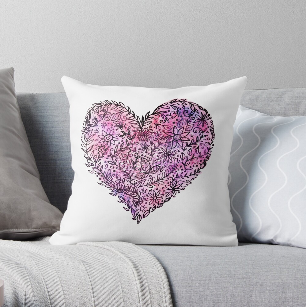 Item preview, Throw Pillow designed and sold by heartsake.