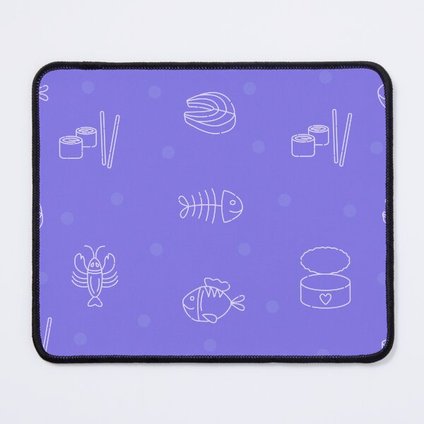 Item preview, Seafood blue seamless pattern designed and sold by OM-lova.