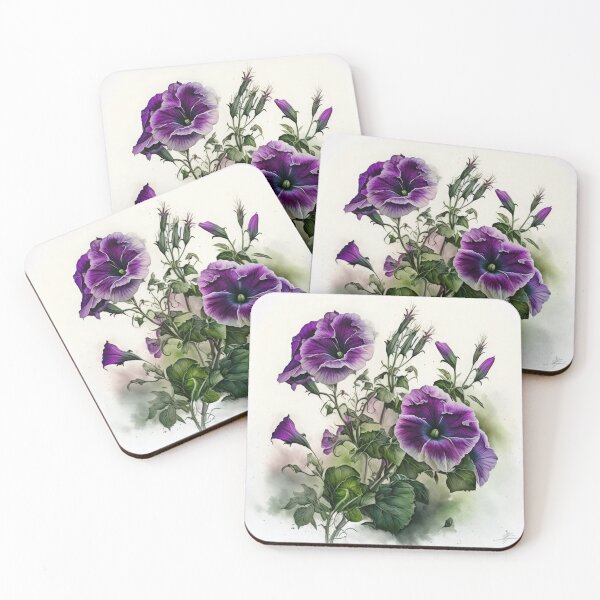 Item preview, Purple Petunias  designed and sold by Vanover Designs.