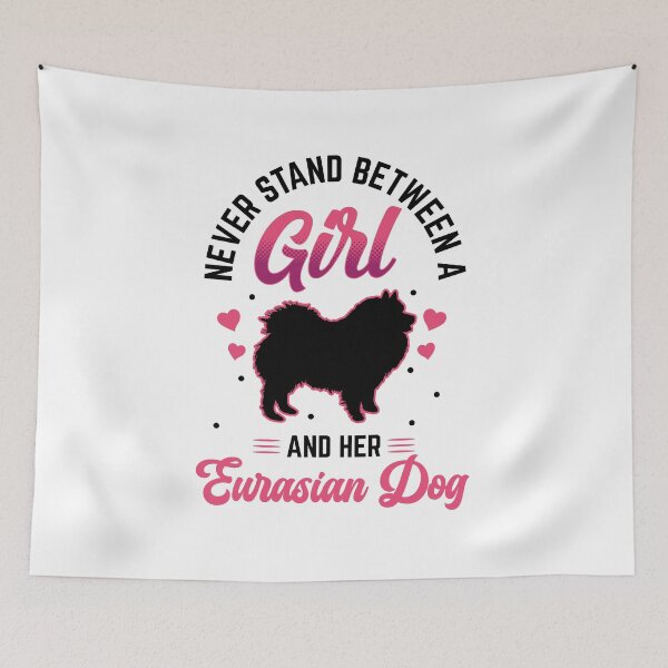 Item preview, Girl and her Eurasier Eurasian Dog designed and sold by madgrfx.