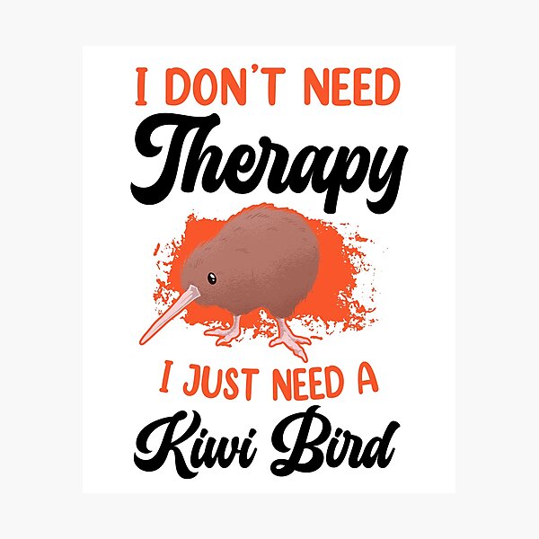 Artikelvorschau, Kiwi Vogel brauche keine Therapie Neuseeland Kiwi entworfen und verkauft von madgrfx.