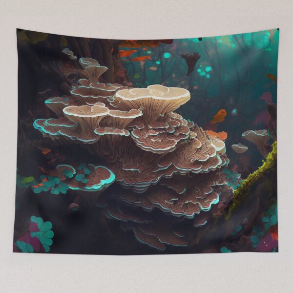 Item preview, Light Pink Polypore Fungi designed and sold by Shroomworlds.