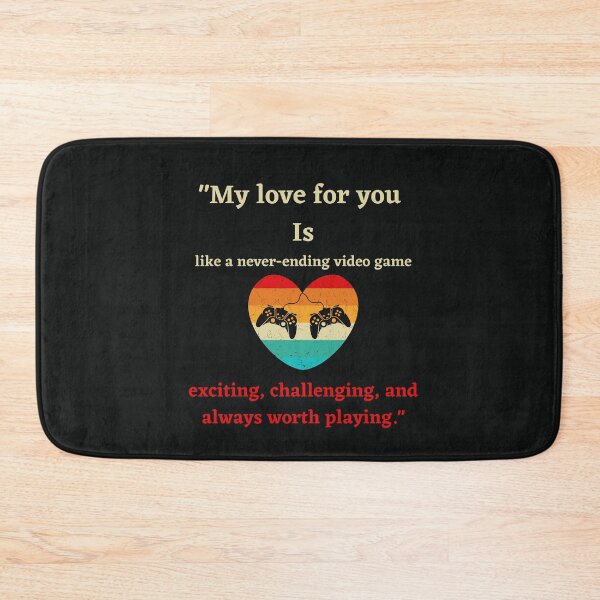 Item preview, funny valentine day quote for gamers and video games player designed and sold by ProjectOfColor.