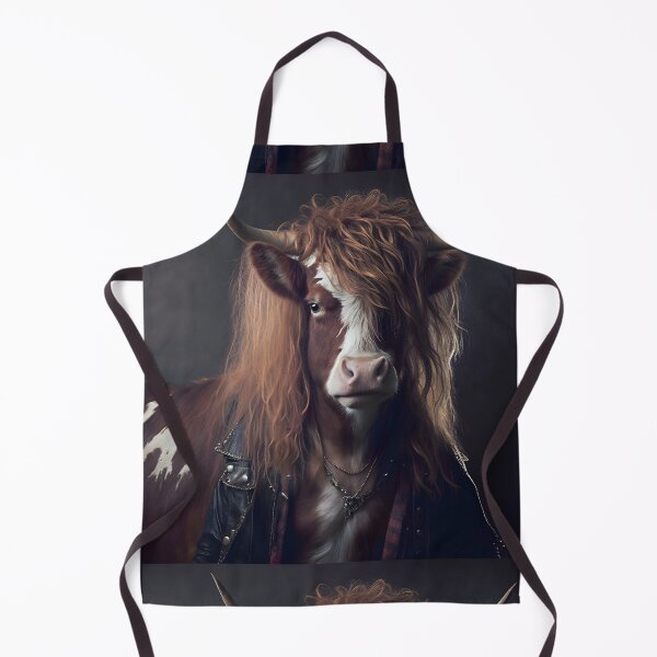 Item preview, 1980s Hair Metal Cow - Animal Art designed and sold by Chrisjeffries24.