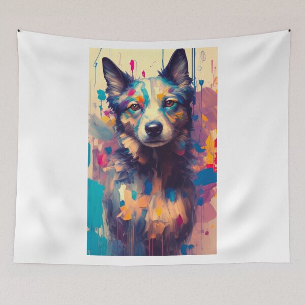 Item preview, oil dog art designed and sold by Aziusart.