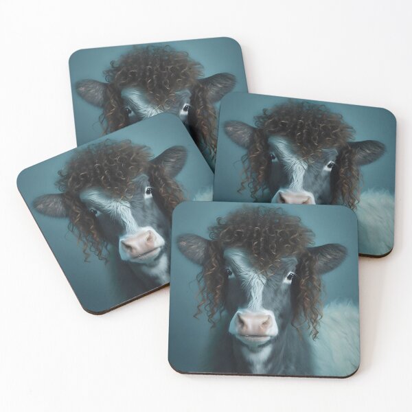 Item preview, 1980s Hair Metal Cow - Animal Art designed and sold by Chrisjeffries24.