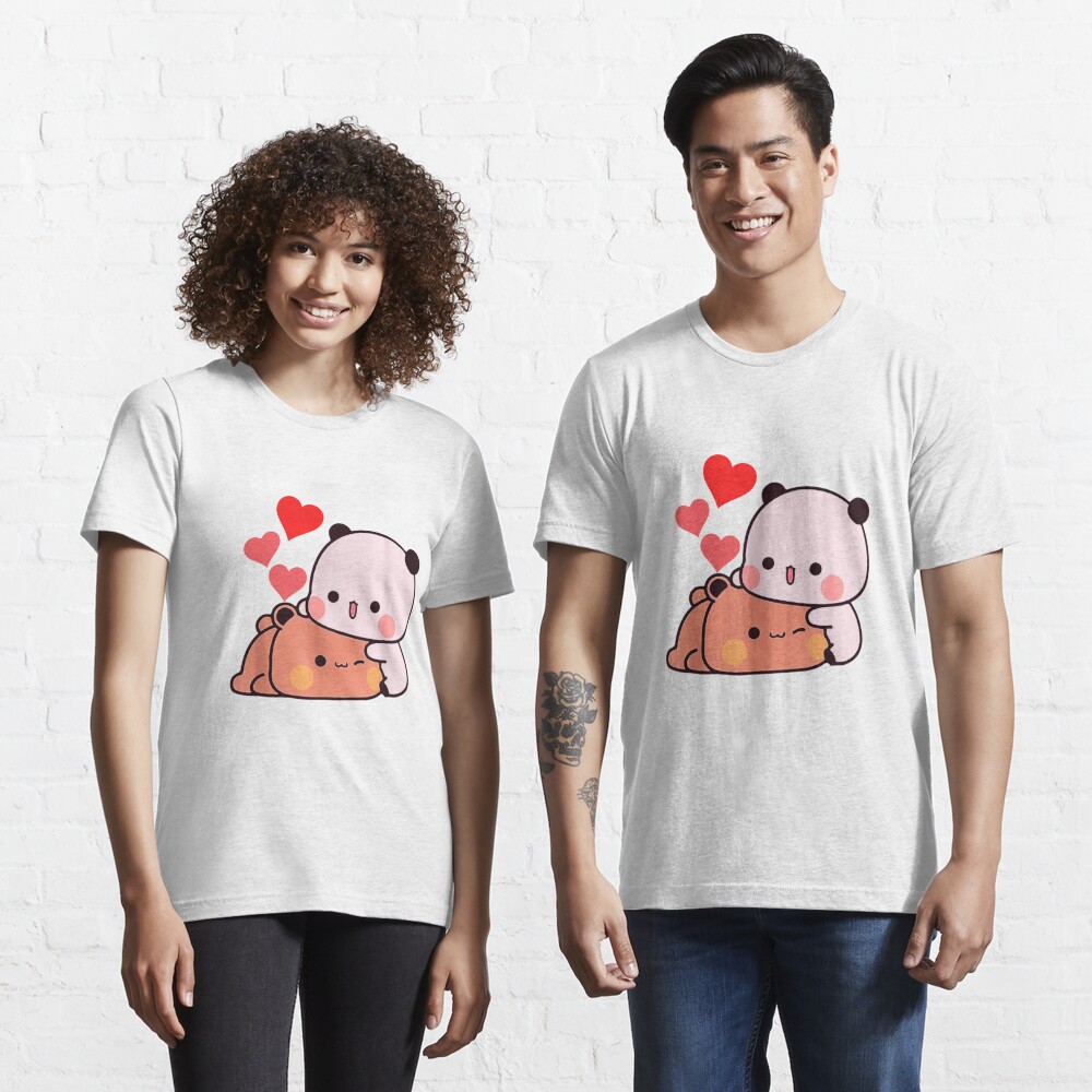 Panda Bear, Bubu Dudu Love Couple valentine Classic T-Shirt Tshirt for Men  Graphic Tee Trendy Tops for Women Korean Top Couple Shirt Streetwear 2023