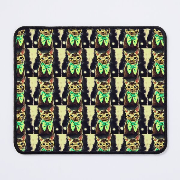 Item preview, cute cat with a bow doodle designed and sold by cutedoodleshop.