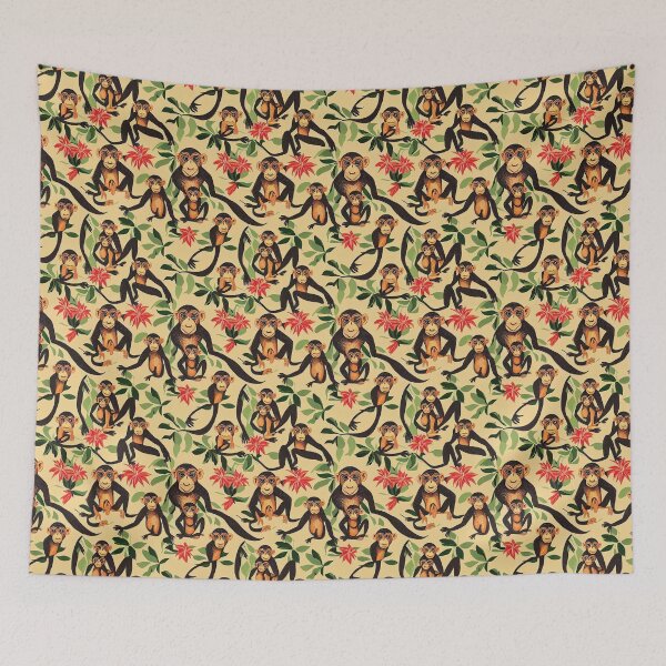 Item preview, Monkeys on braches in jungle, light design designed and sold by YeKnot.