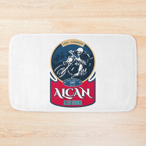 Item preview, Alaska Highway ALCAN - Biker T-Shirt + Sticker Design 2022 designed and sold by ROADTROOPER.
