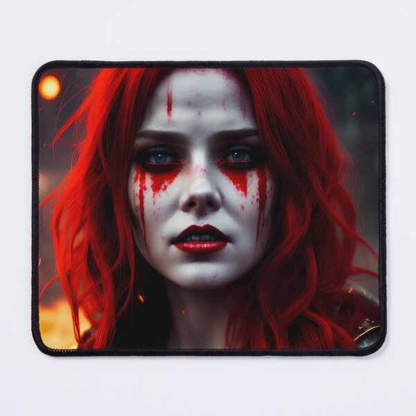 Item preview, Scary fantasy witch woman in fire. designed and sold by Maniock.