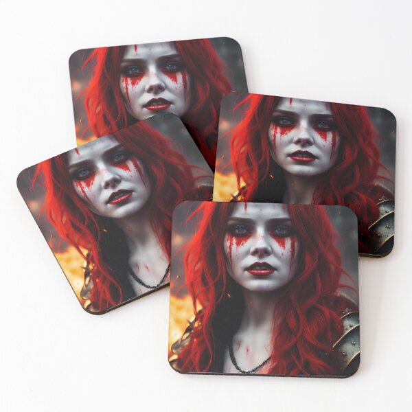 Item preview, Scary fantasy witch woman in fire. designed and sold by Maniock.