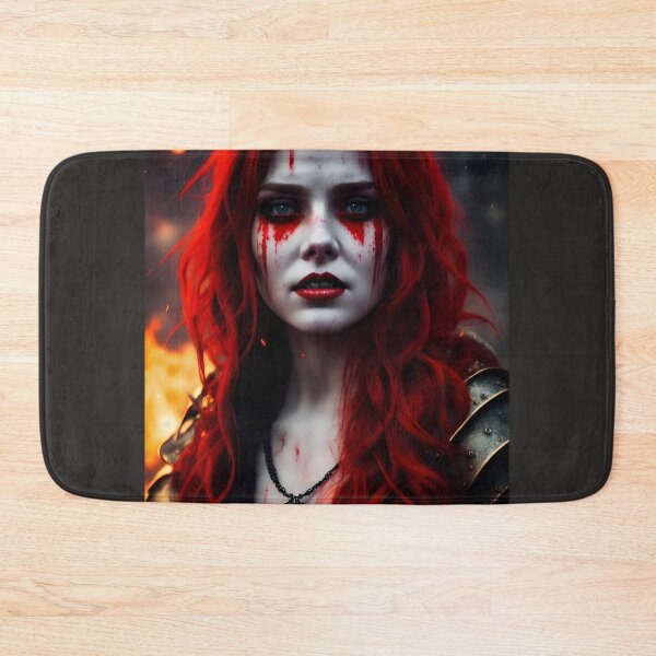 Item preview, Scary fantasy witch woman in fire. designed and sold by Maniock.