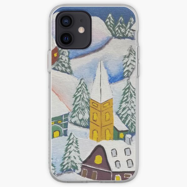 Paysage d'hiver Coque souple iPhone