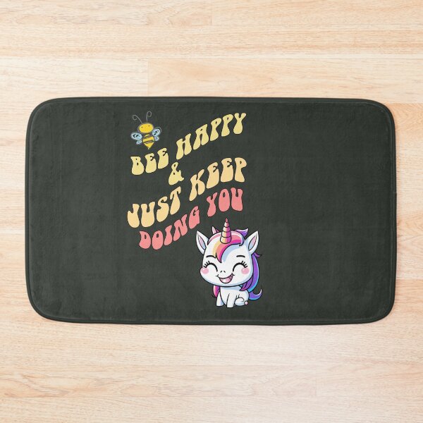 Item preview, Bee Happy & Just Keep Doing You Funny Unicorn designed and sold by Cute & Sassy Custom Gifting Boutiques.