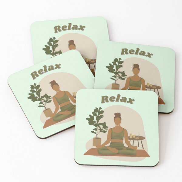 Item preview, Finding Inner Peace: An Illustration of a Woman Practicing Relaxation Yoga designed and sold by MrDoze.
