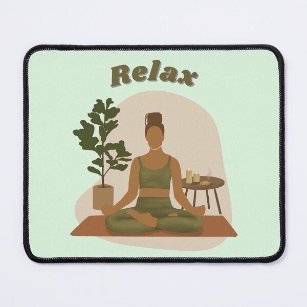 Item preview, Finding Inner Peace: An Illustration of a Woman Practicing Relaxation Yoga designed and sold by MrDoze.