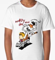 Calvin & Hobbes Back To The Future Long T-Shirt