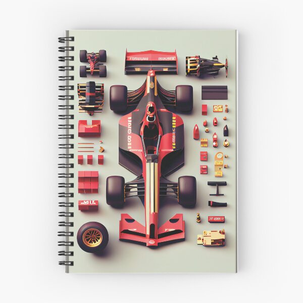 Aperçu de l'œuvre Knolling Formula 1 Bolide  Betty créée et vendue par Adwik.