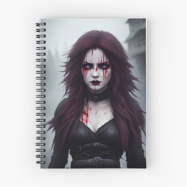 Item preview, Portrait of goth sorceress in blood. designed and sold by Maniock.