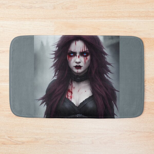 Item preview, Portrait of goth sorceress in blood. designed and sold by Maniock.