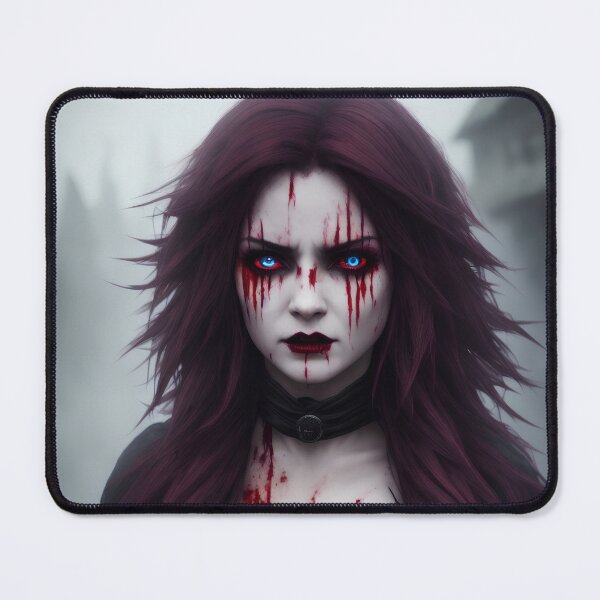 Item preview, Portrait of goth sorceress in blood. designed and sold by Maniock.