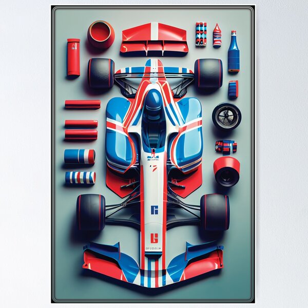 Item preview, Knolling Formula 1 Bolide  Helen designed and sold by Adwik.