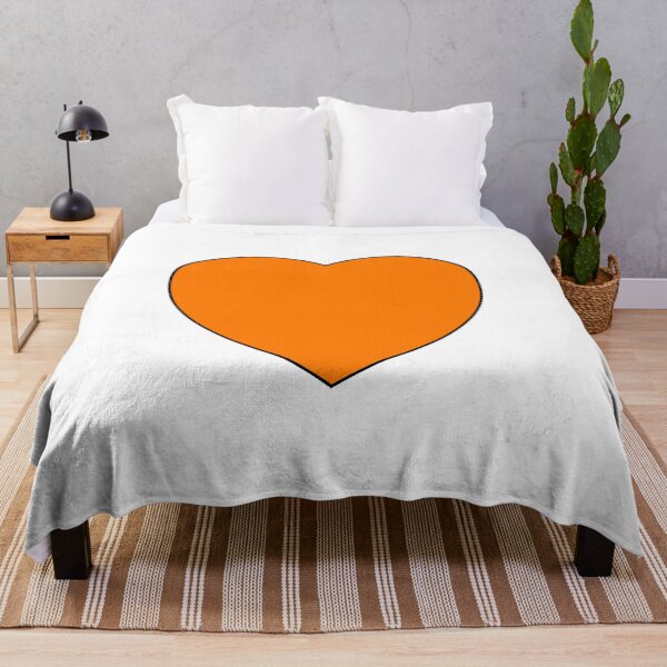 Item preview, Orange Heart - Happy Valentines Day designed and sold by Inspirationmotivation.