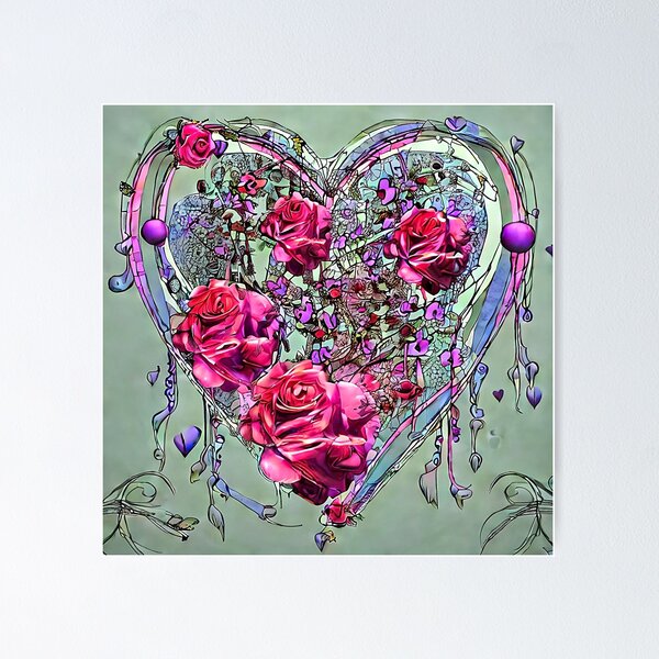 Item preview, heart rich of roses designed and sold by bogfl.