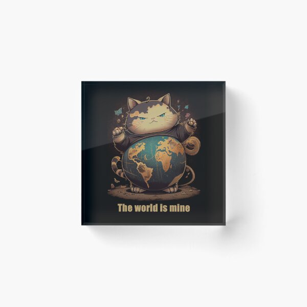 Item preview, Evil cat the world is mine designed and sold by Quiki.