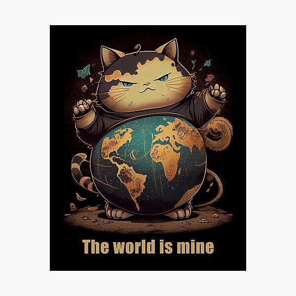 Item preview, Evil cat the world is mine designed and sold by Quiki.