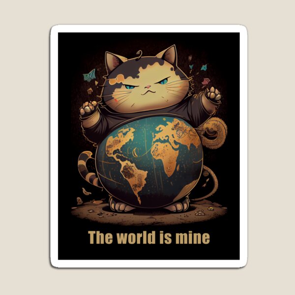 Item preview, Evil cat the world is mine designed and sold by Quiki.