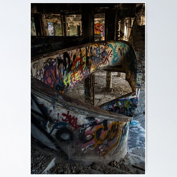 Item preview, Abandoned - Grand Hotel Staircase by SparklePyre designed and sold by SparklePyre.