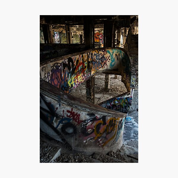 Item preview, Abandoned - Grand Hotel Staircase by SparklePyre designed and sold by SparklePyre.