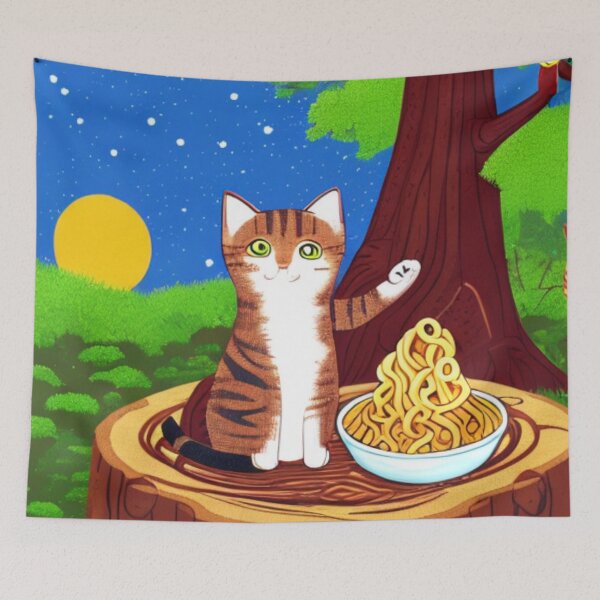 Item preview, Purrfect Noodle Pairing - Cat Edition - Noodle Delight designed and sold by WBP Mart.
