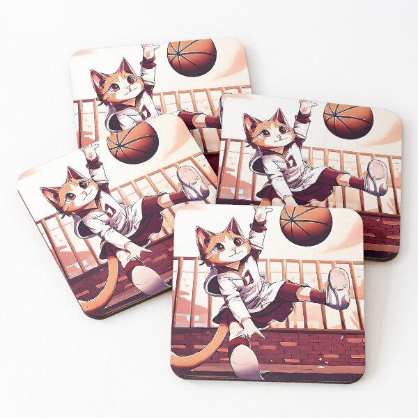 Item preview, ANIME CAT PLYAING BASKETBALL designed and sold by rawat401.