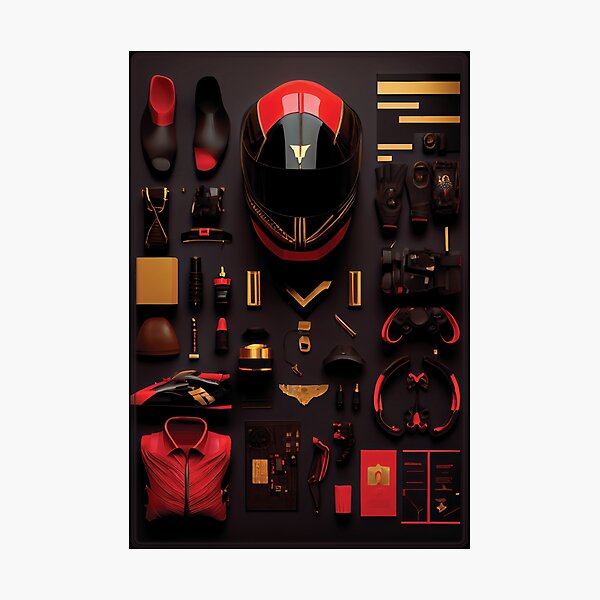 Aperçu de l'œuvre Knolling F1 costumes and props SD créée et vendue par Adwik.
