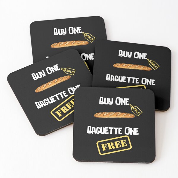 Item preview, Buy One Baguette One Free Funny Food Pun Design designed and sold by RektRepublic.