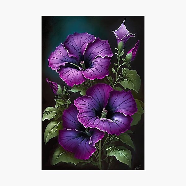 Item preview, Purple Petunias  designed and sold by Vanover Designs.